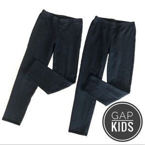 GAP Kids Set of 2 Black Lace Hem Leggings